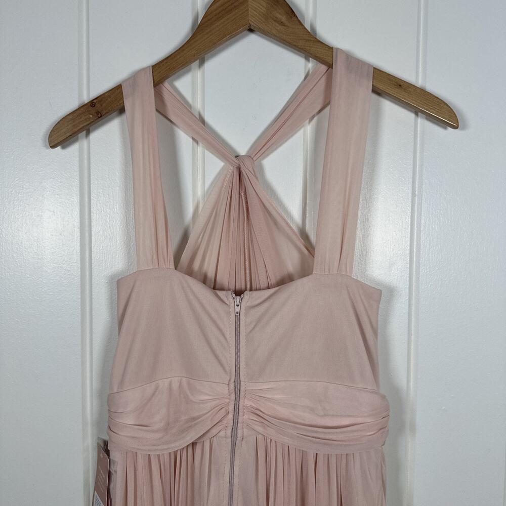 Birdy Grey Dress XS Pale Blush Kiko Halter Formal‎ Bridesmaid Maxi Dress NWT! - Picture 6 of 12